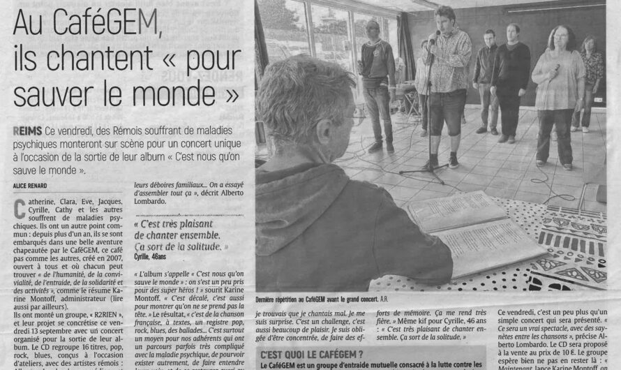 Un article dans L’Union sur le Cafégem